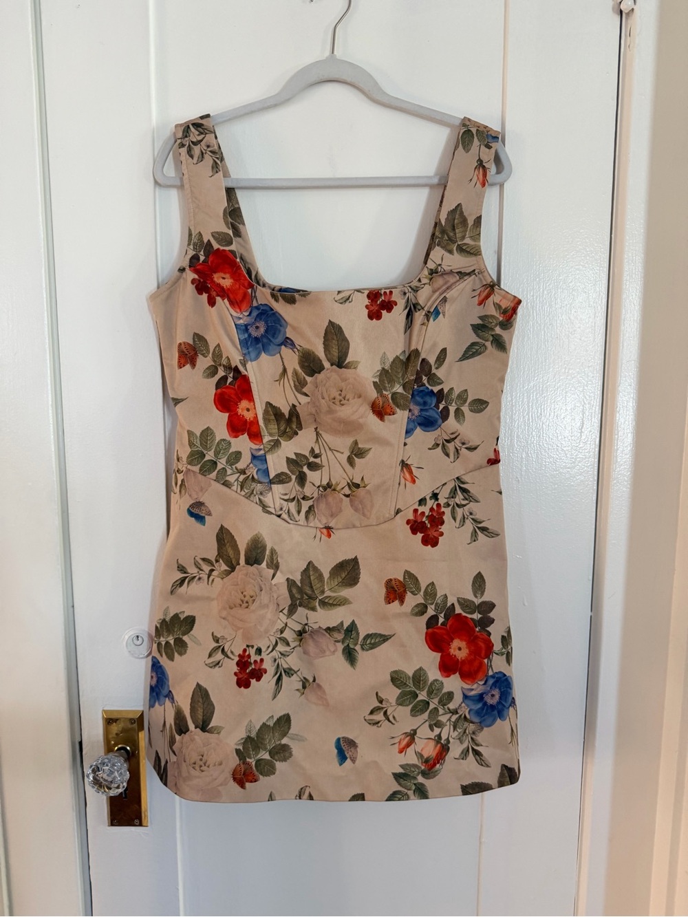 PrettyLittleThing Floral Corset A Line Shift Dress